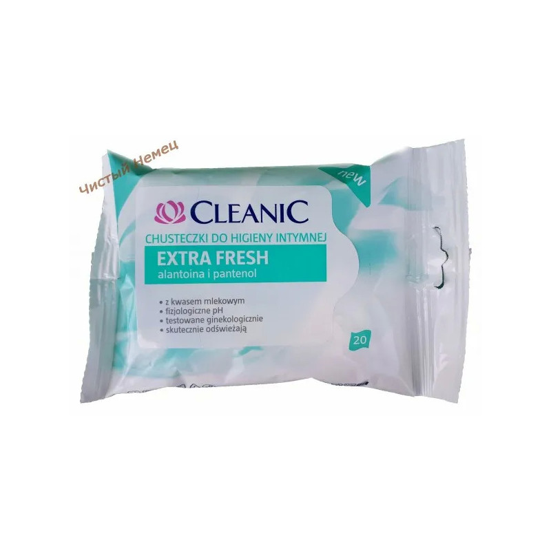 Cleanic влажн. салфетки д. интим (20 шт) Extra Fresh