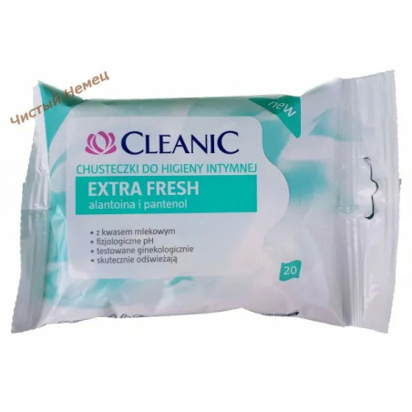 Cleanic влажн. салфетки д. интим (20 шт) Extra Fresh