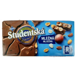 Шоколад ORION Studentska Rozbal Hudbu молочный с арахисом и желе (180g) Чехия