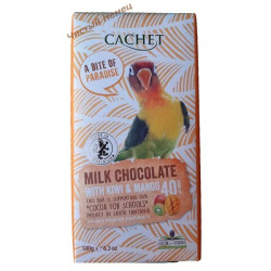 Cachet шоколад Organic (180 гр) with Kiwi and Mango Tanzania 