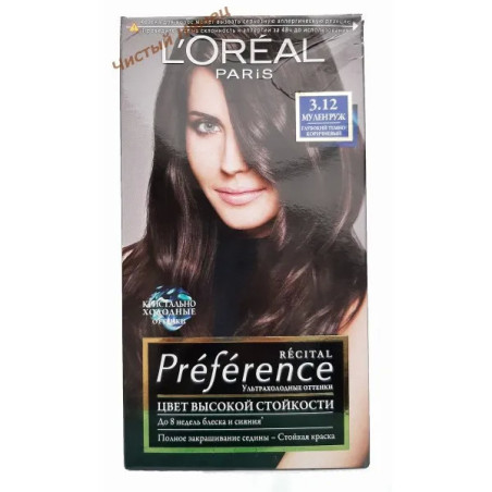 L'Oreal Paris Preference краска для волос 3.12 