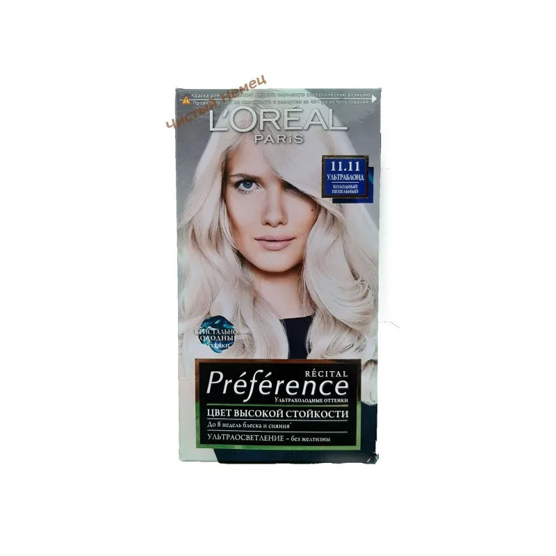 L'Oreal Paris Preference краска для волос 11.11