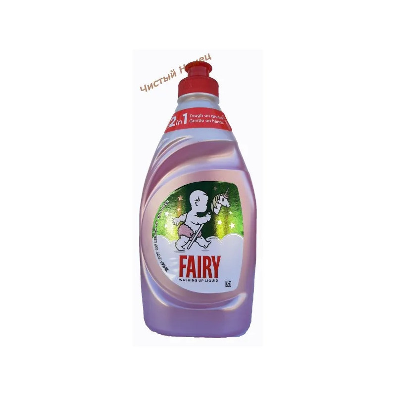 Fairy для посуды (383 мл) Washing up liquid Розовый Единорог