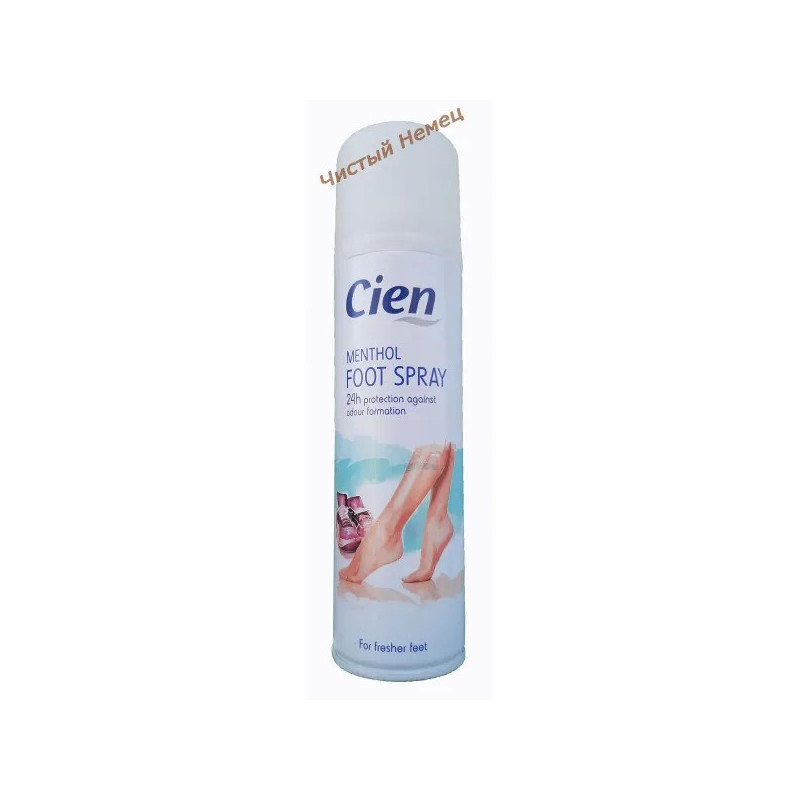 Спрей для ног Cien  deodorising foot spray на мятной основе 200 мл.Германия