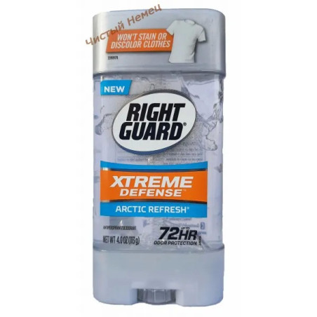 Right Guard дезодорант гелевый (113 г) Arctic Refresh 72 ч USA