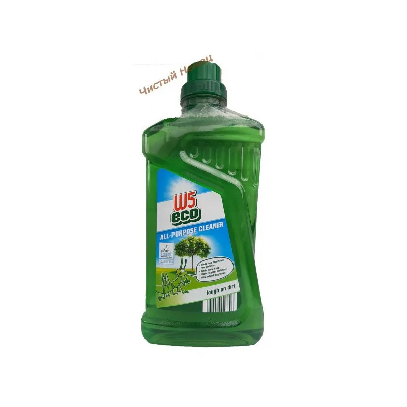 W5 Eco ср-во для пола/плитки (1,25 л) Eco all-purpose cleaner