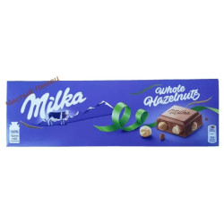 Milka шоколад в ассортим (250 г) Whole HAzelnuts молочный с цельными лесными орехами 
