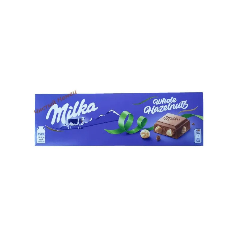 Milka шоколад в ассортим (250 г) Whole HAzelnuts молочный с цельными лесными орехами 