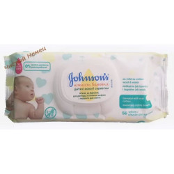 Johnson's Baby салфетки влажные (56 шт) Нежность хлопка