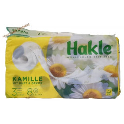 Hakle туалетная бумага (3х сл.-8 шт) Kamille
