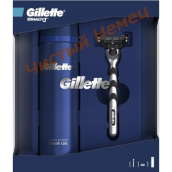 Gillette набор (М (1) станок + гель для бритья)