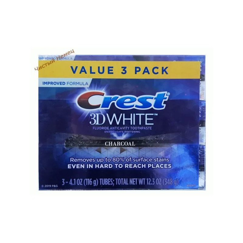 Crest 3DWhite Charcoal (116 гр) USA