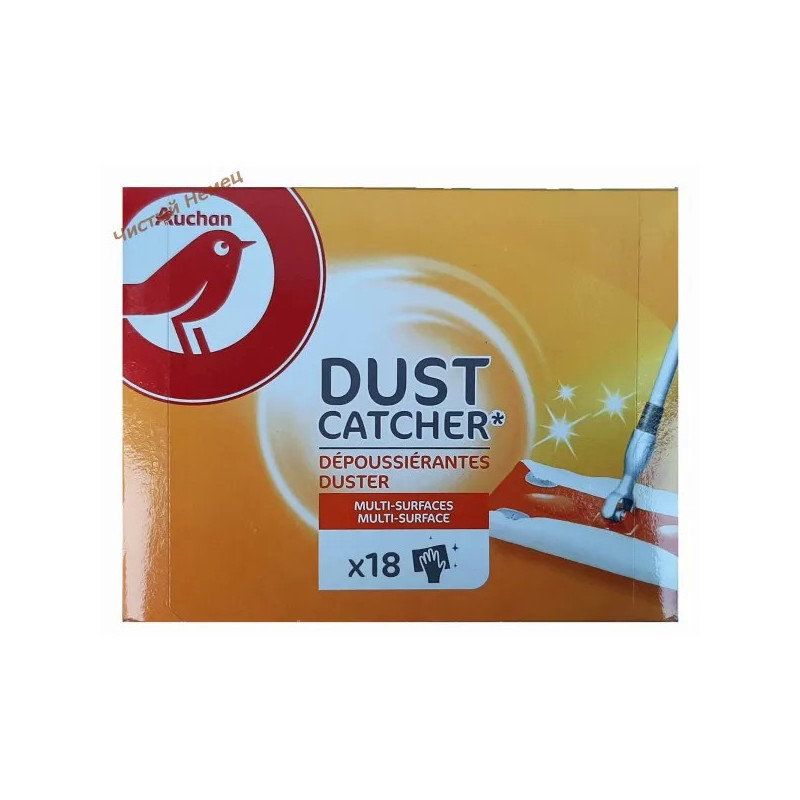 Auchan cалфетки пылесборники (18 шт) Dust Catcher Франция