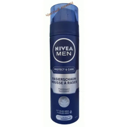 Nivea пена для бритья (200 мл) Protect & Care с Алое Вера Германия