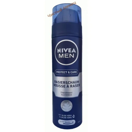 Nivea гель для бритья (200 мл) Protect & Care с Алое Вера Германия﻿