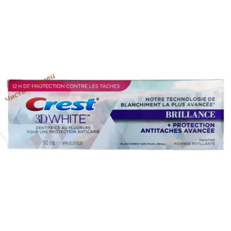 Crest 3D White Brilliance (116 гр) Protection Antitaches Avancee USA