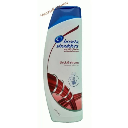 Head & Shoulders шампунь (300 мл) Thick & Strong  Густые и крепкие 