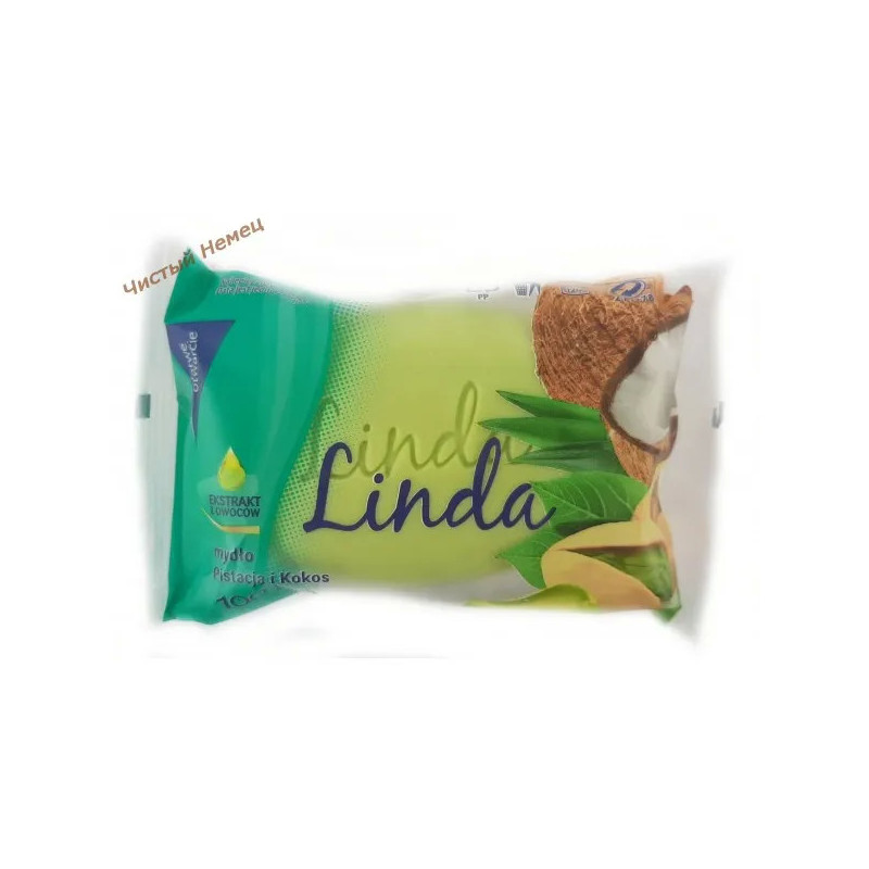 Linda мыло кусковое (100 гр) Pistacja i Kokos