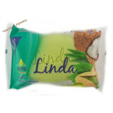 Linda мыло кусковое (100 гр) Pistacja i Kokos