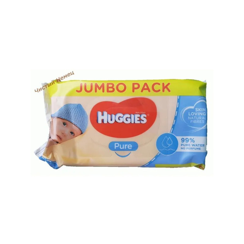 Huggies влажные салфетки (72 шт) Pure