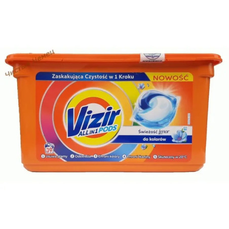 Vizir капсулы (39 шт) 3 in 1 Pods свежесть Lenor для цветного 