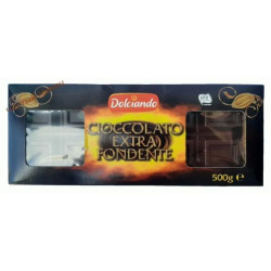 Dolciando шоколад (500 гр) Cioccolato Extra Fondente Италия