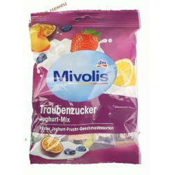 DM витамины-конфетки (100 гр) Traubenzucker Joghurt-Mix клубника, персик, черника