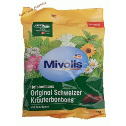DM витамины-леденцы (125 гр) Original Schweizer Krauterbonbons при кашле и хрипоте