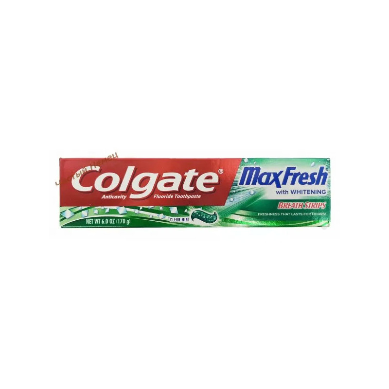 Colgate зубная паста (170 гр) MaxFresh Whitening & Breath Strips