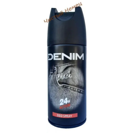 Denim дезодорант спрей (150 мл) Men Black