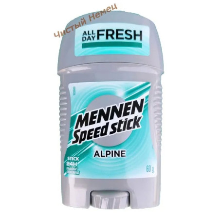 Mennen Speed Stick Дезодорант мужской твердый Альпийский , (60 g) Венгрия