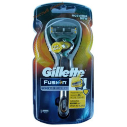 Gillette станок Fusion ProShield с 1 запаской на подставке (1 шт.желт.) Колумбия