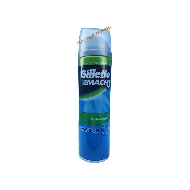 Gillette Mach3 гель для бритья Close and Fresh (200 мл) Колумбия