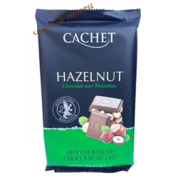 Премиум шоколад Cachet 53% Milk Chocolate with Almonds - темный с миндалем, 300гр. Бельгия