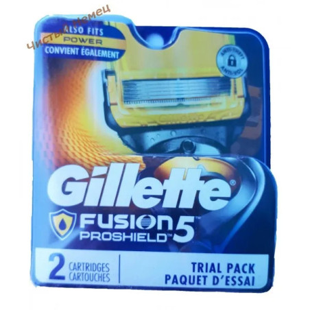 Gillette Fusion ProShield 5 сменные кассеты для бритья (2 шт) USA