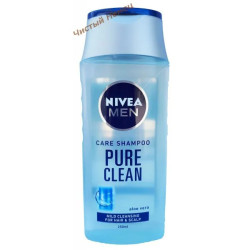 Nivea мужской шампунь Pure Clean (250 мл.)Германия