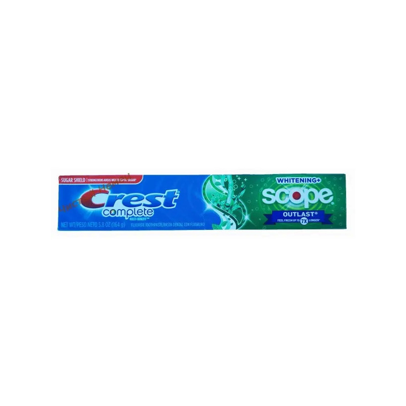 Crest Complite отбеливающая зубная паста Whitening Scope Mint Outlast (164 гр) USA﻿﻿