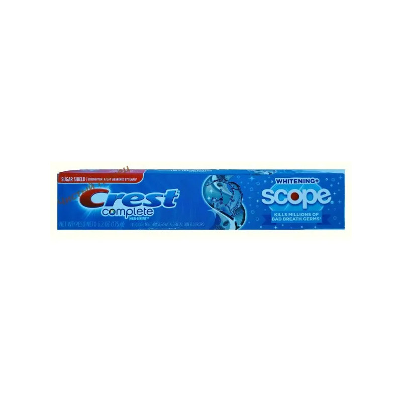 Crest отбеливающая зубная паста Multi-Benefit Whitening Scope Cool Peppermint (175 гр) USA