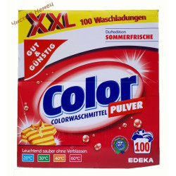 Gut&Gunstig Colorwaschmittel Color Pulver стиральный порошок для цветного белья (6,5 кг-100 ст) Германия