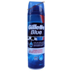 Gillette гель для бритья Blue (200 мл) Clean Shave Акция