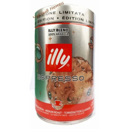  Illy Espresso кофе молотый премиум Medium 100% арабика (250 гр.) Италия