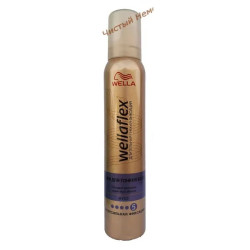 Wellaflex 5 пена для волос (200 мл) Объём для тонких волос Суперсильная фиксация